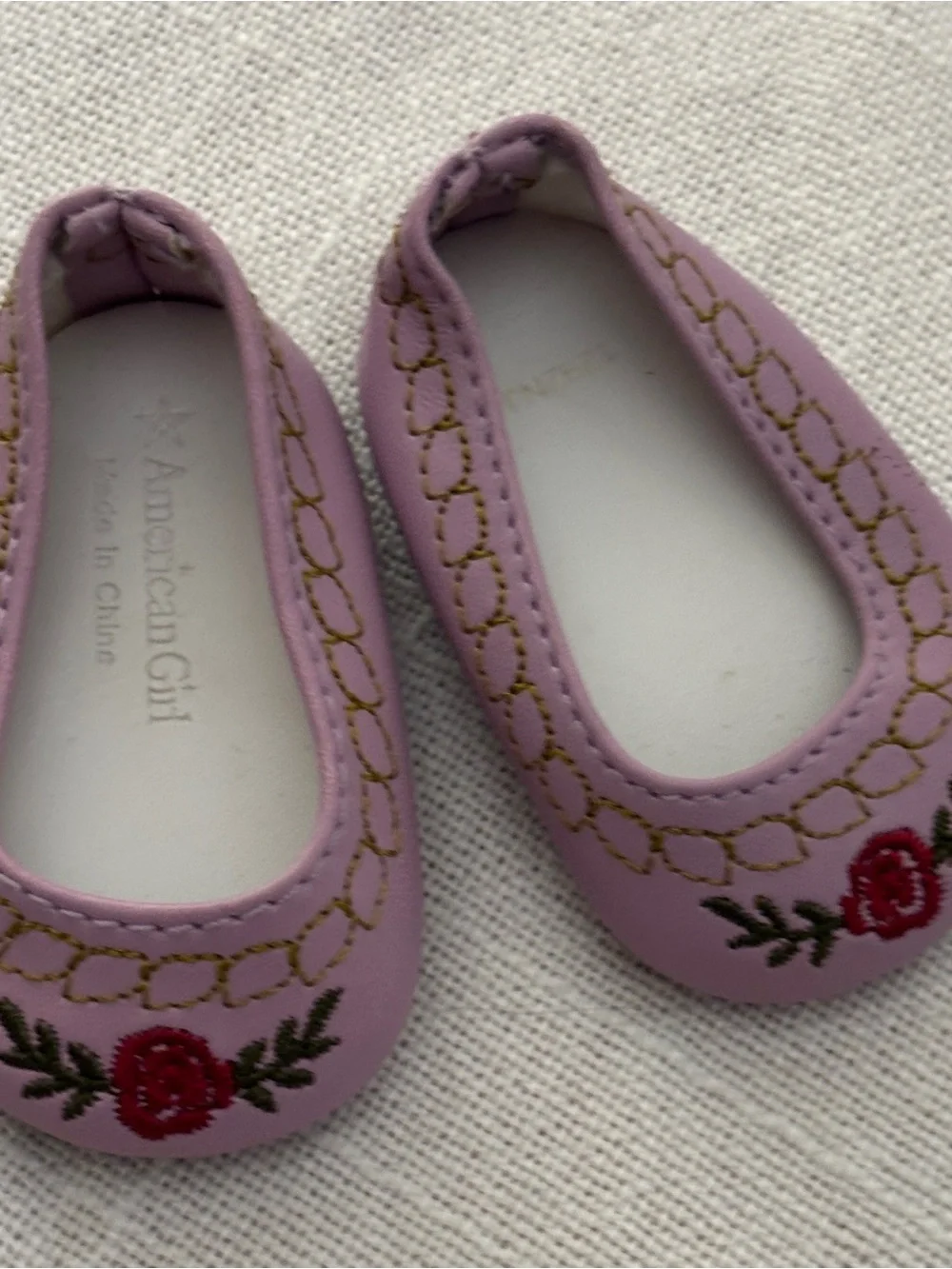 American Girl Caroline Retired Holiday Outfit Purple Shoes